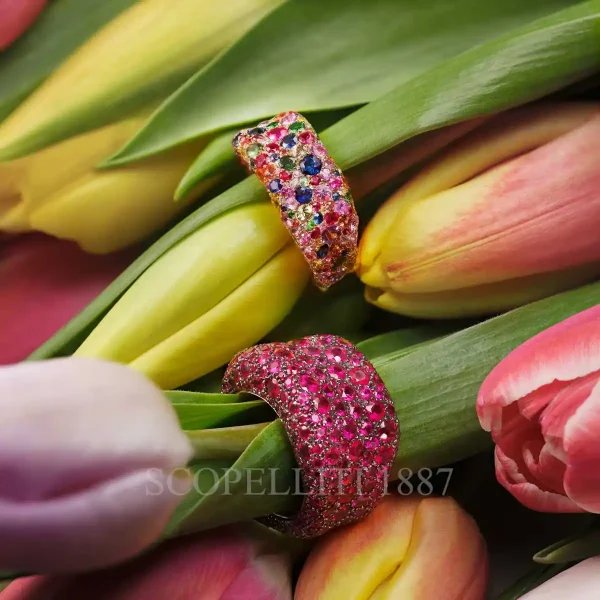 fabergé emotion colored rings and flowers
