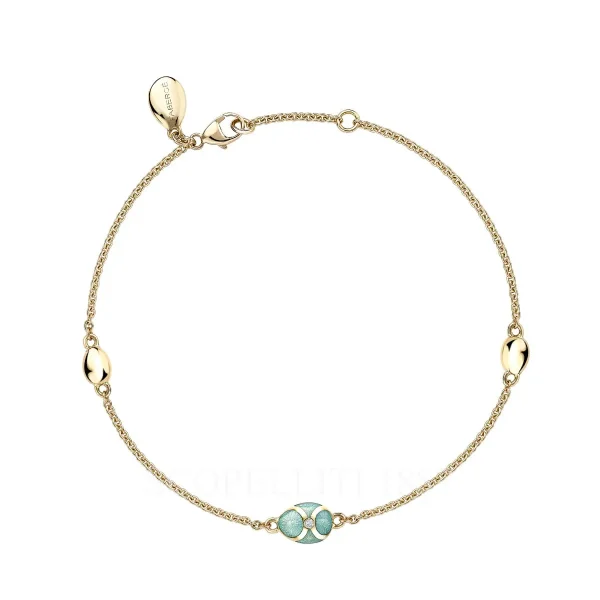 fabergé turquoise enamel chain bracelet