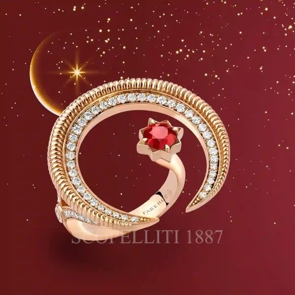faberge hilal ruby ring