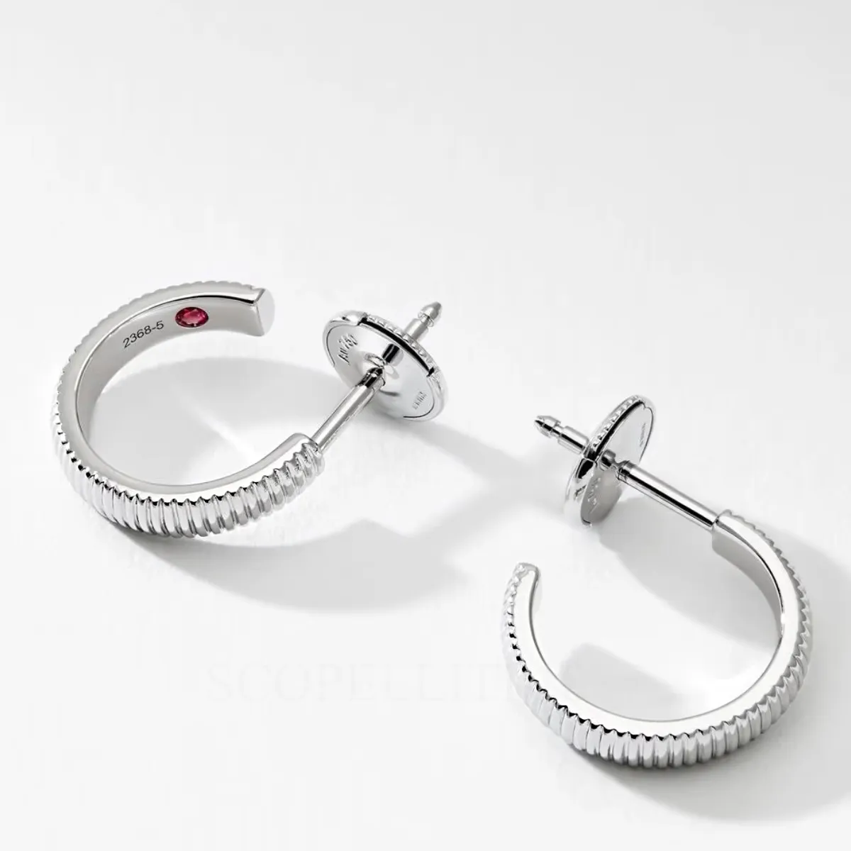 fabergé white gold hoop earrings
