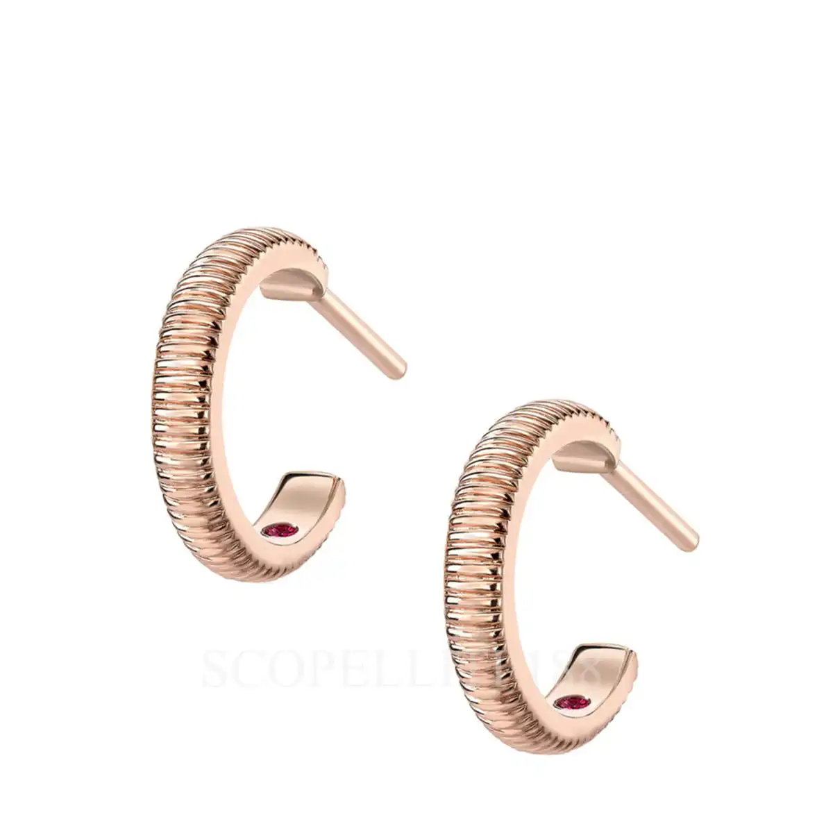 fabergé rose gold hoop earrings