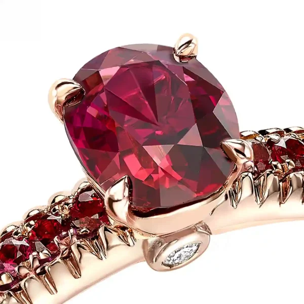 faberge eternity ring with ruby gemstone