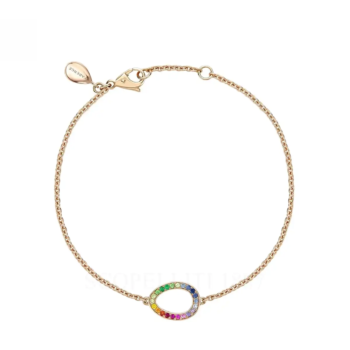 fabergé rainbow gemstone egg bracelet
