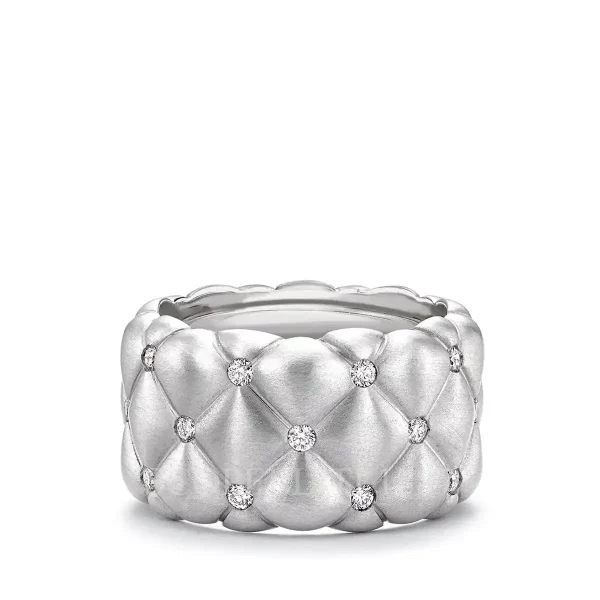 fabergé treillage white gold diamond ring