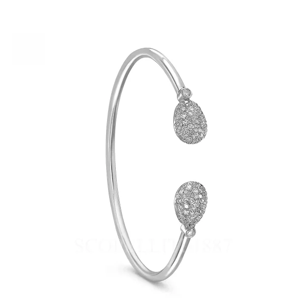 fabergé pavé diamond open bracelet
