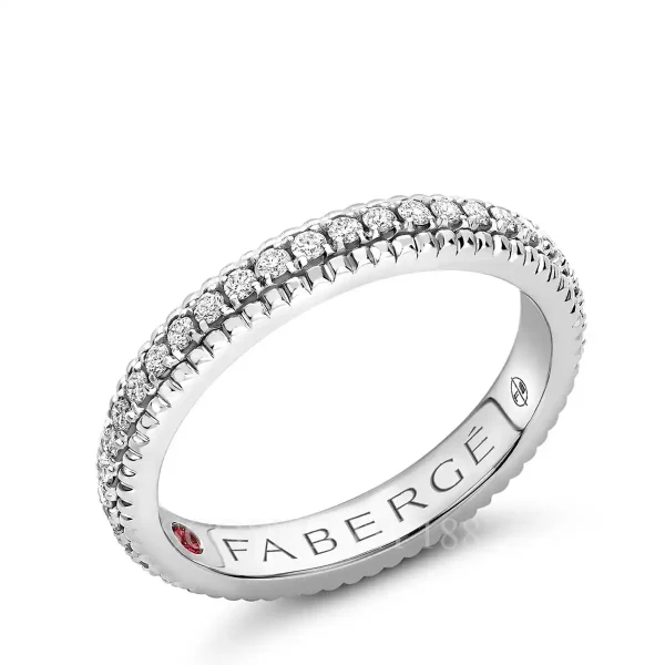 fabergé white gold diamond eternity ring