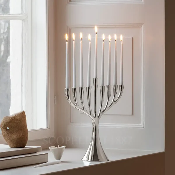 georg jensen menorah candleholder large
