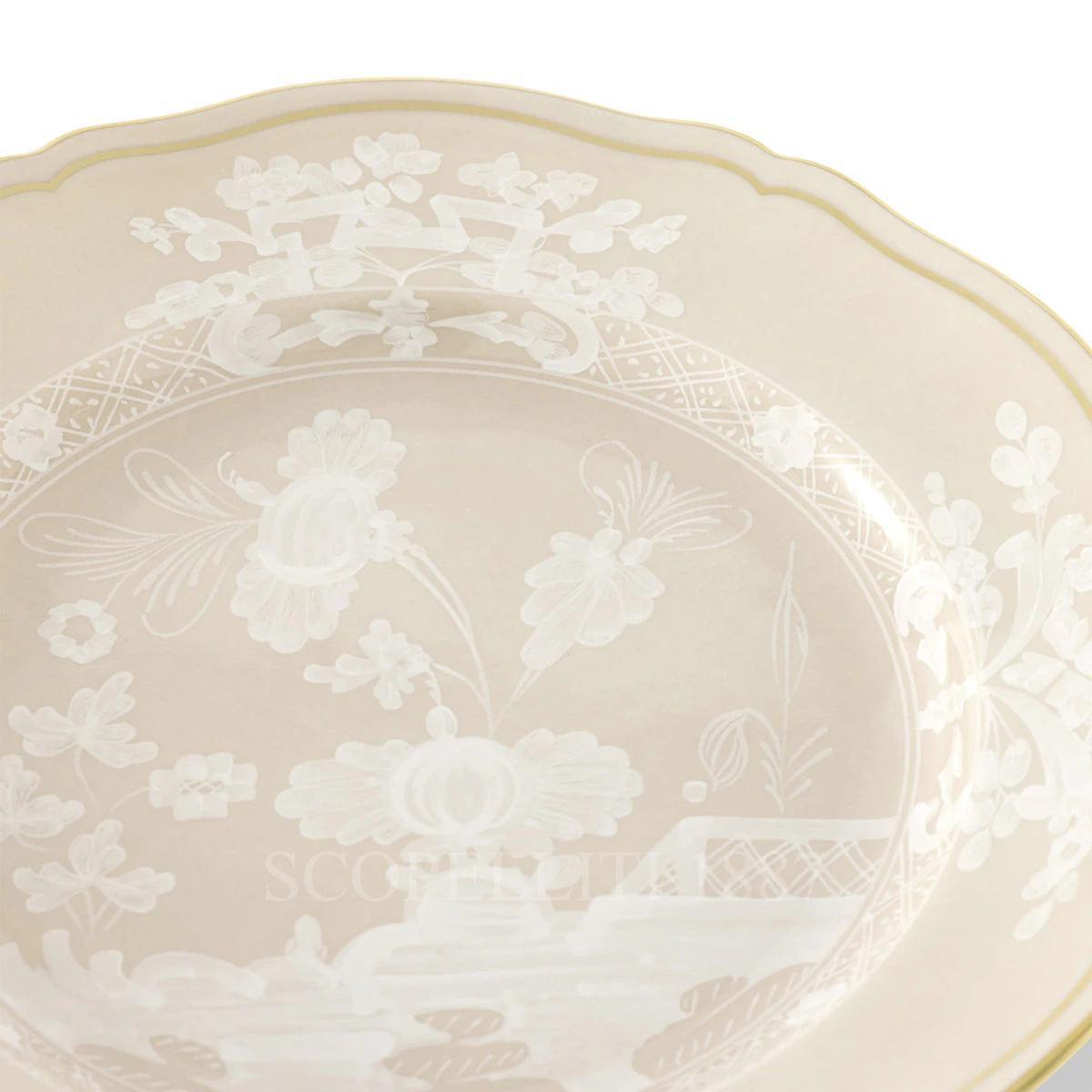 ginori 1735 oriente italiano meringa dessert plate