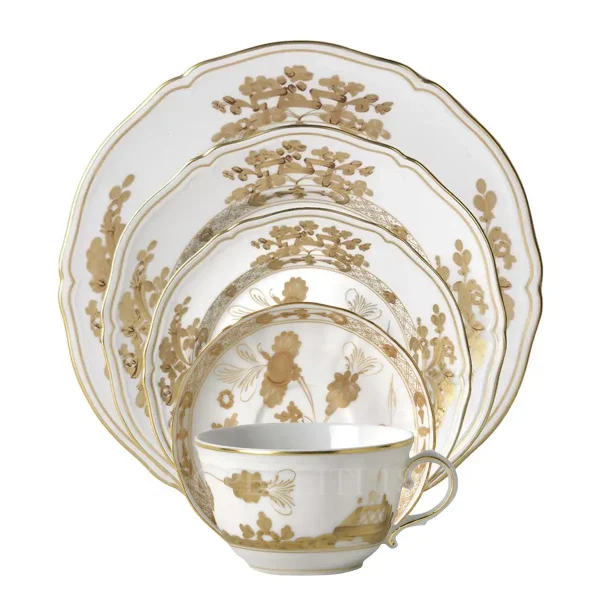 ginori 1735 oriente italiano aurum dinner set