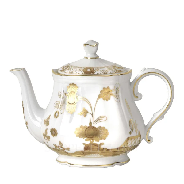 ginori 1735 oriente italiano aurum teapot