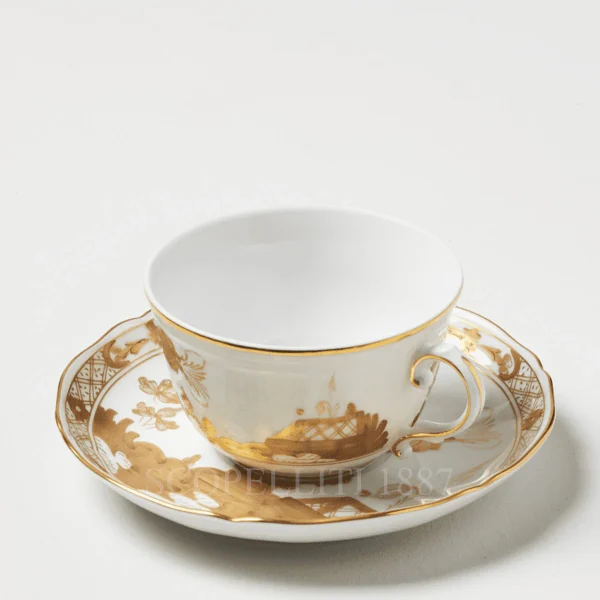 ginori 1735 oriente italiano aurum tea cup and saucer