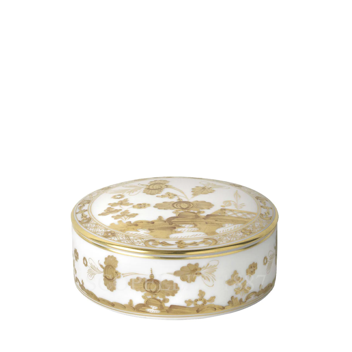 ginori 1735 oriente italiano aurum round box