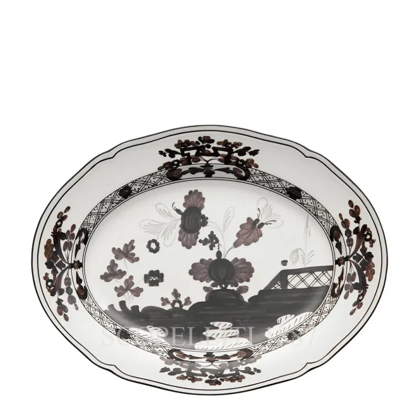 ginori 1735 oriente italiano albus small oval platter