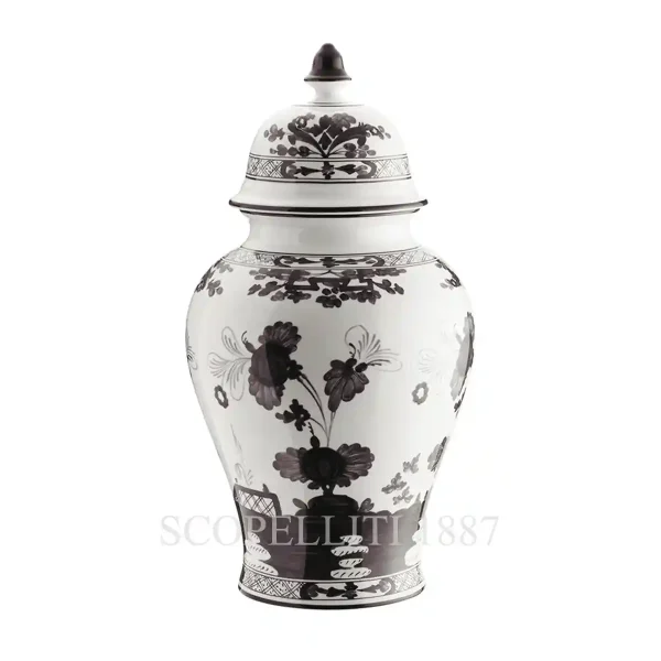ginori 1735 potiche large vase with cover oriente italiano albus