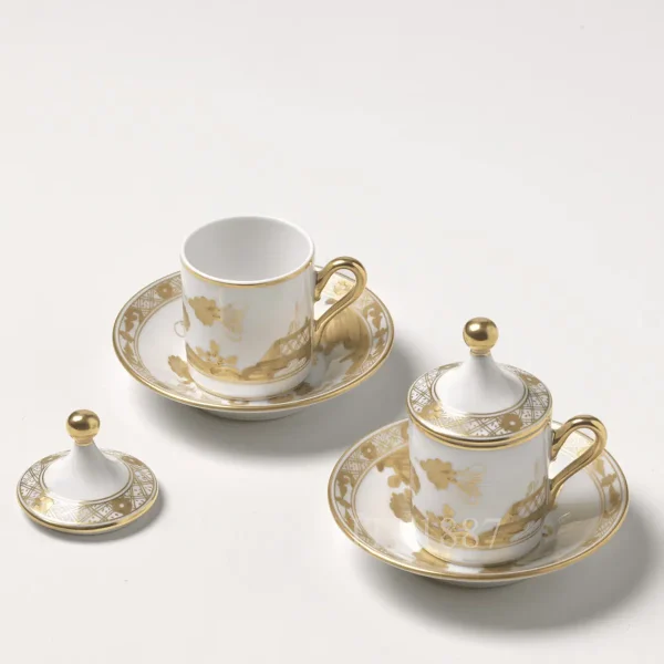 ginori oriente italiano aurum coffee for 2 people