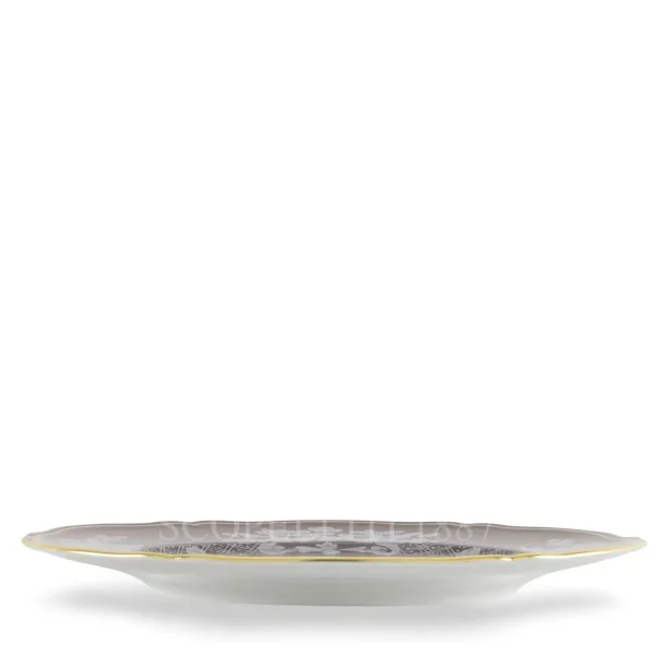 ginori 1735 oriente italiano brown charger plate front