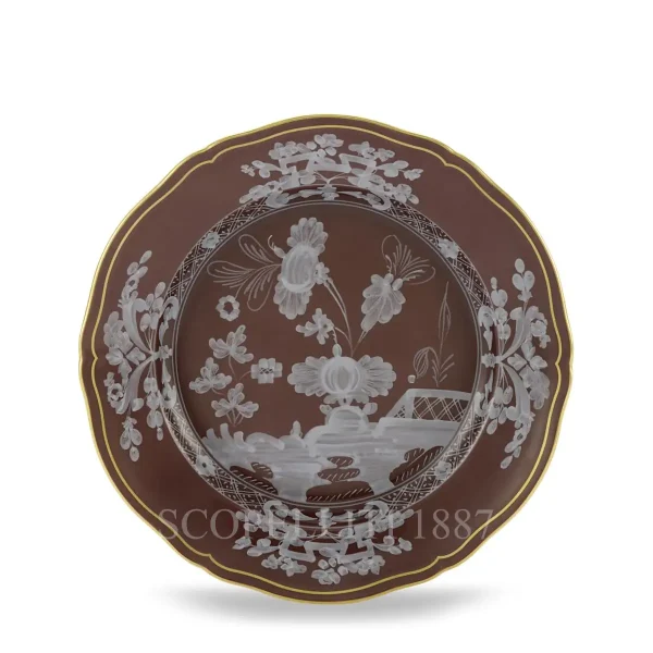 ginori 1735 oriente italiano castagna dessert plate