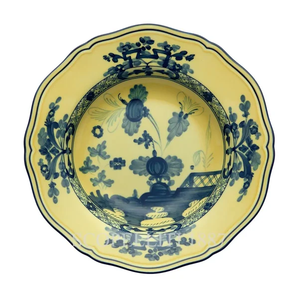 ginori 1735 soup plate oriente italiano citrino
