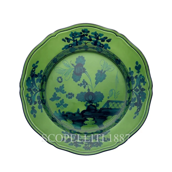 ginori 1735 dessert plate oriente italiano malachite