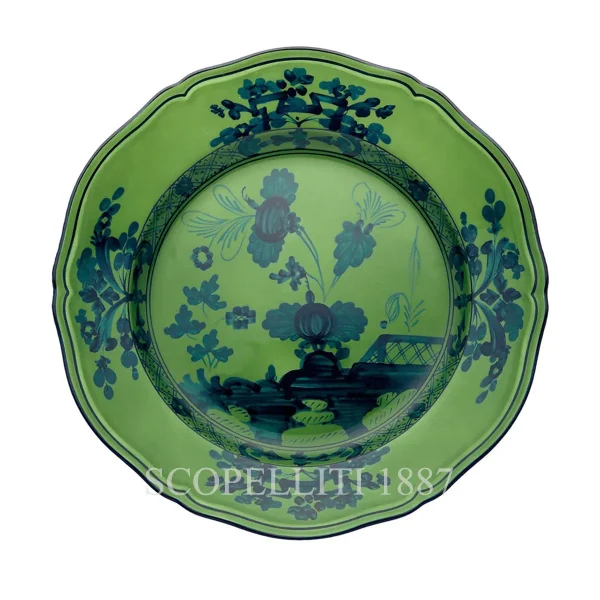 ginori 1735 dinner plate oriente italiano malachite