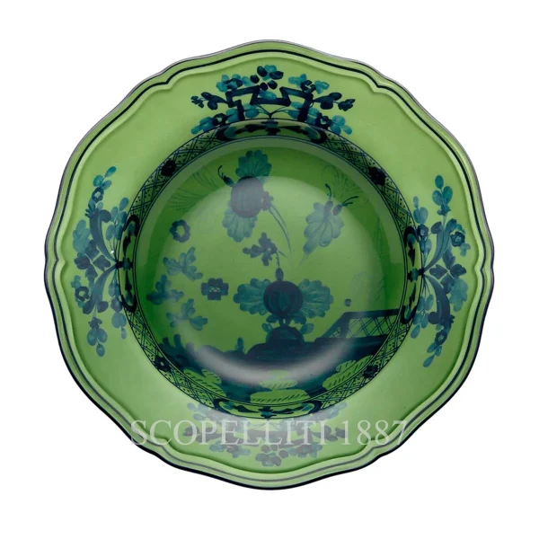 ginori 1735 soup plate oriente italiano malachite