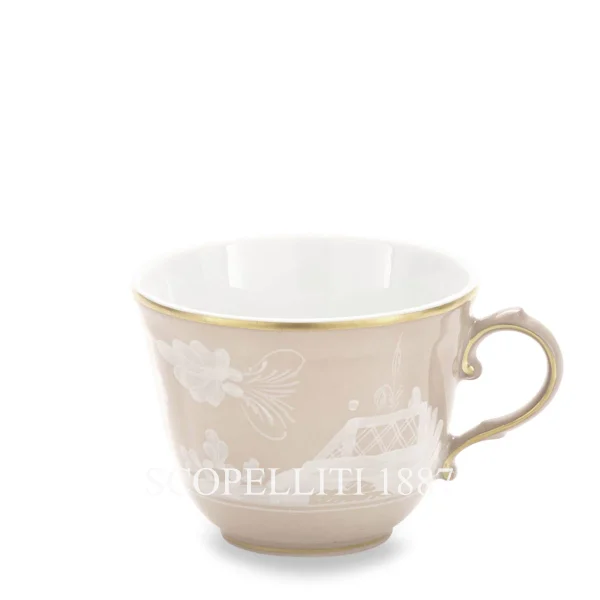 ginori 1735 oriente italiano meringa coffee cup golden details