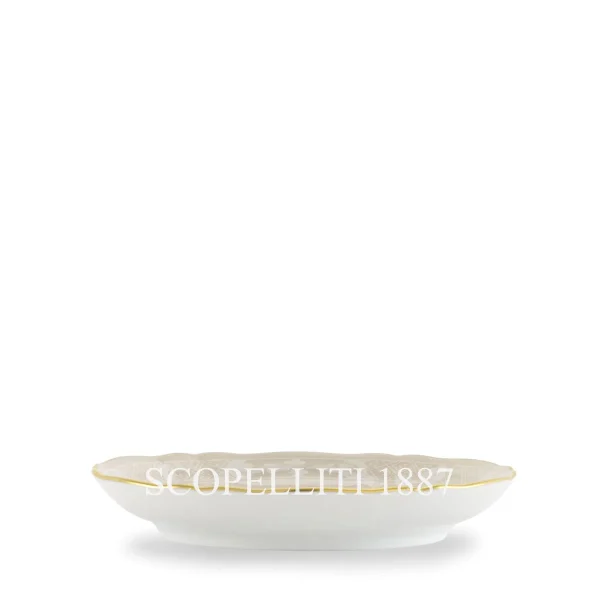 ginori 1735 oriente italiano meringa coffee saucer front
