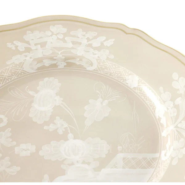 ginori 1735 oriente italiano meringa dinner plate detail