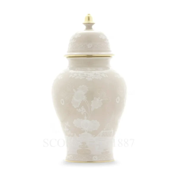 ginori 1735 oriente italiano meringa potiche vase
