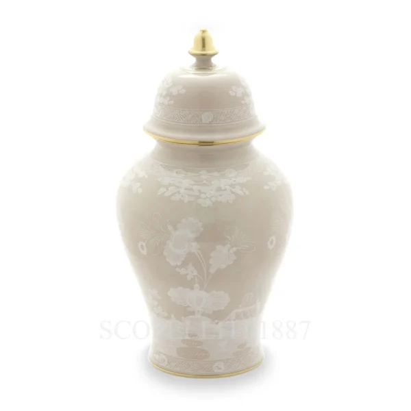ginori 1735 oriente italiano meringa potiche vase