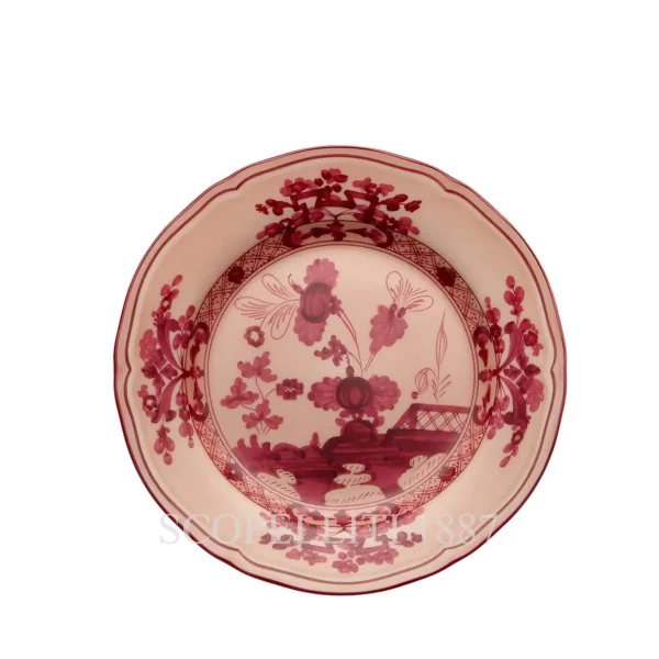 ginori 1735 bread plate oriente italiano vermiglio
