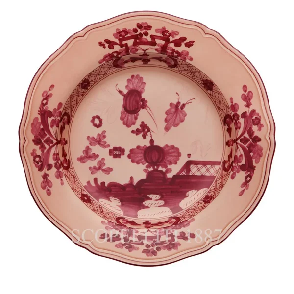 ginori 1735 charger plate oriente italiano vermiglio