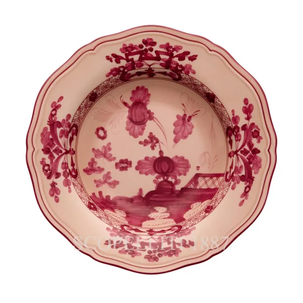 ginori 1735 soup plate oriente italiano vermiglio