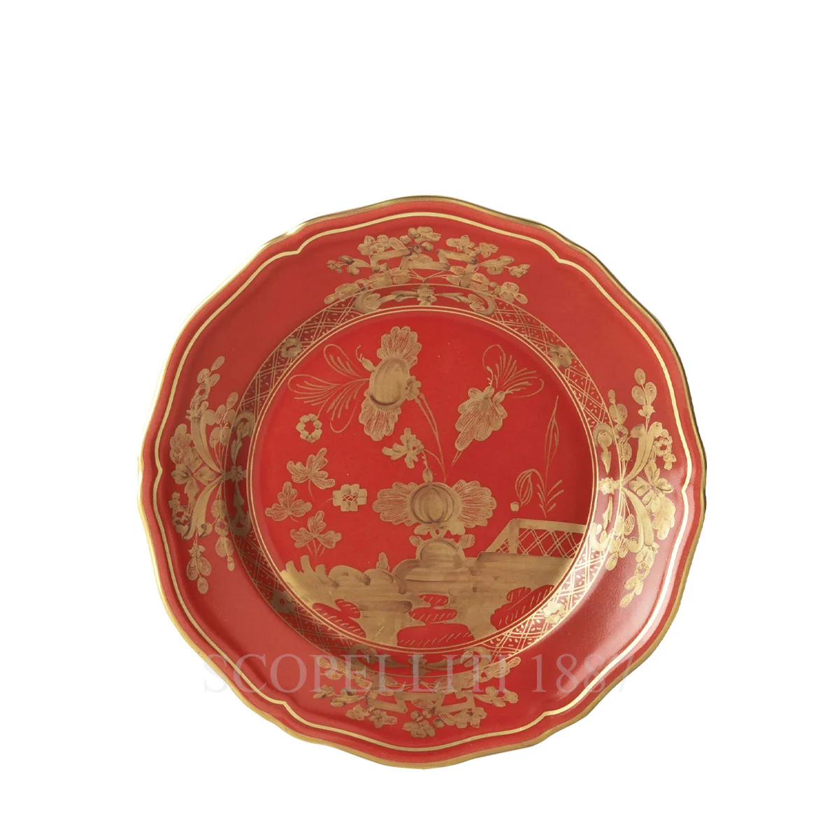 ginori 1735 bread plate oriente italiano rubrum