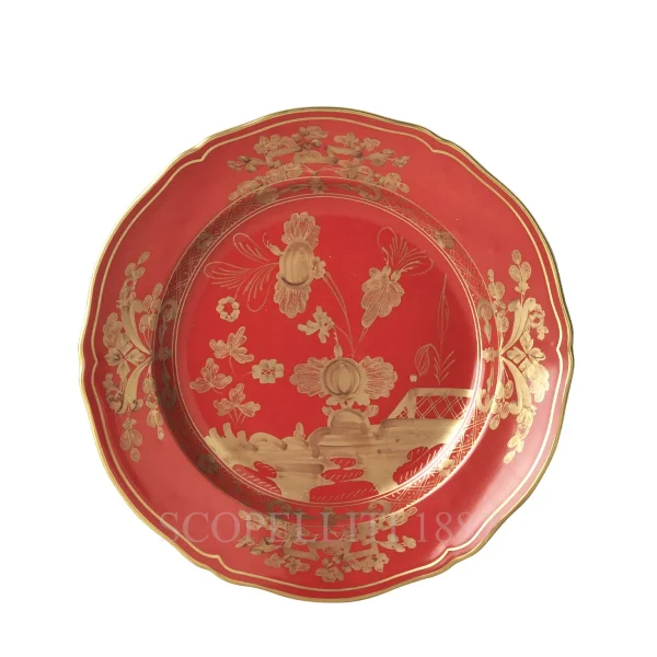 ginori 1735 dessert plate oriente italiano rubrum