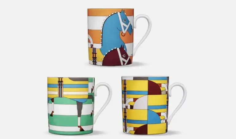 hermès porcelain mugs