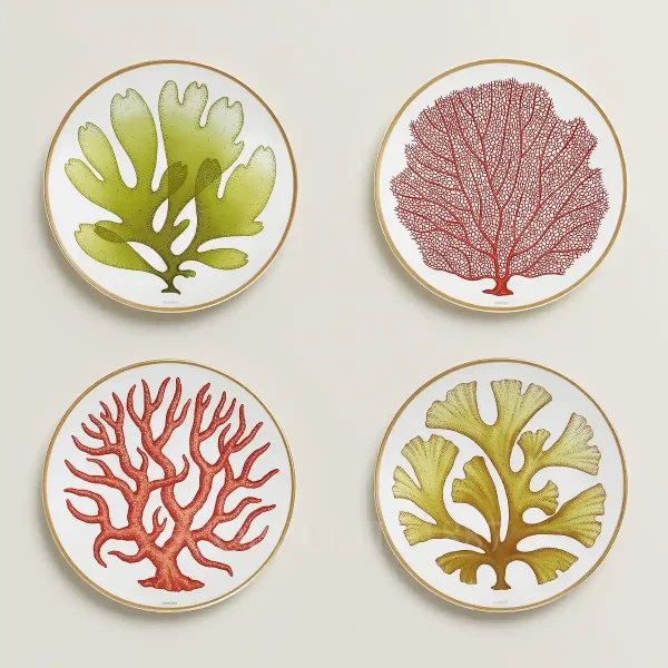 hermès natures marines bread and butter plates set of 4