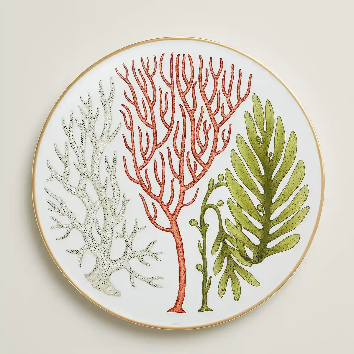 hermès natures marines dinner plate no. 1