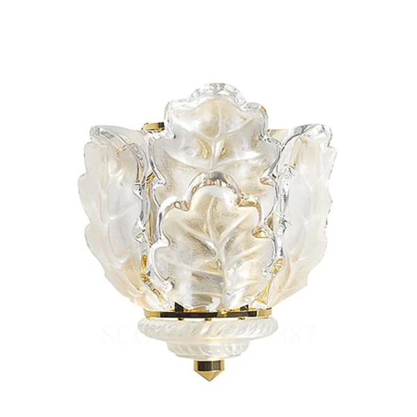 lalique chêne wall sconce gilded