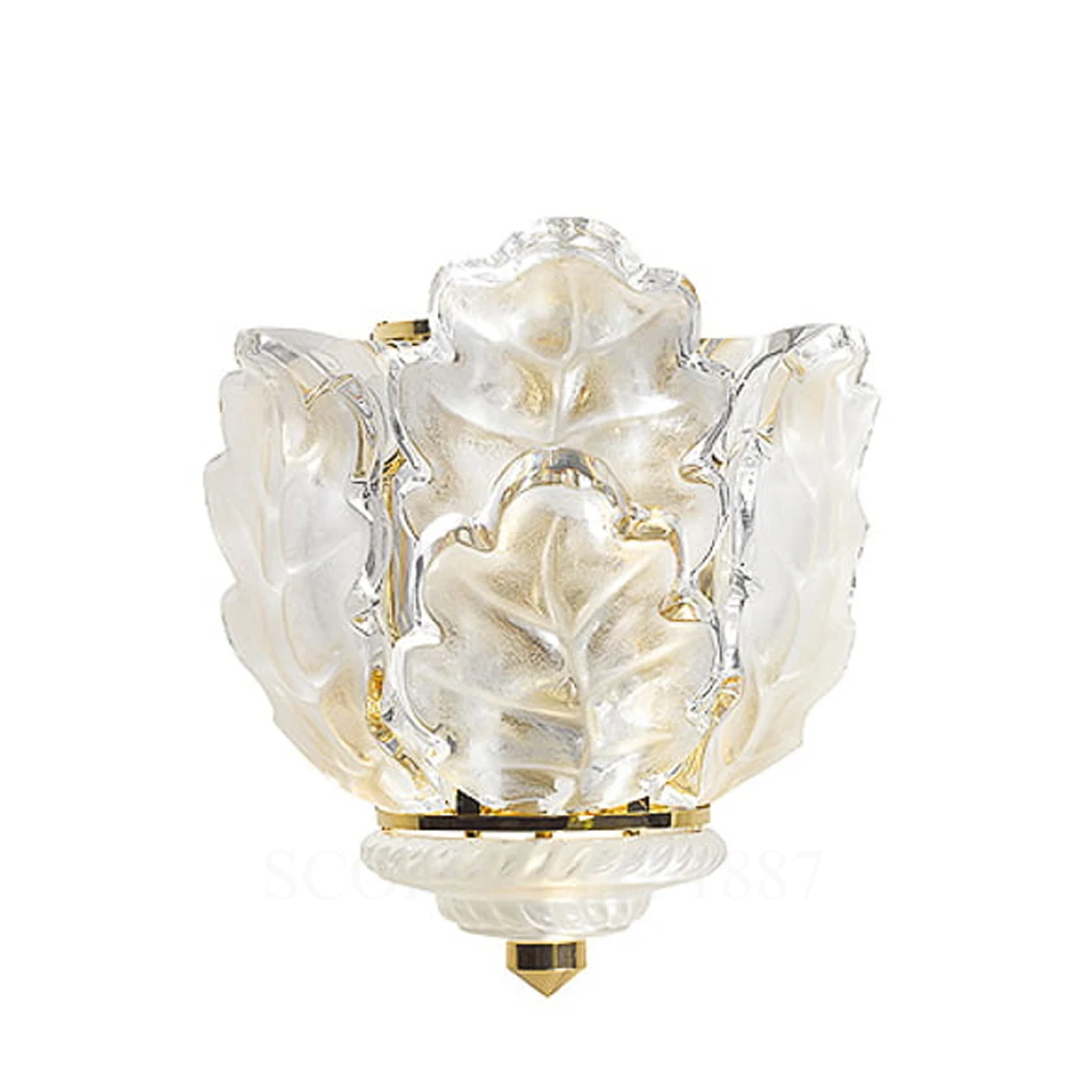 lalique chêne wall sconce gilded