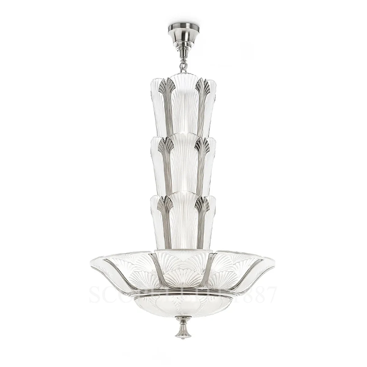 lalique ginkgo chandelier