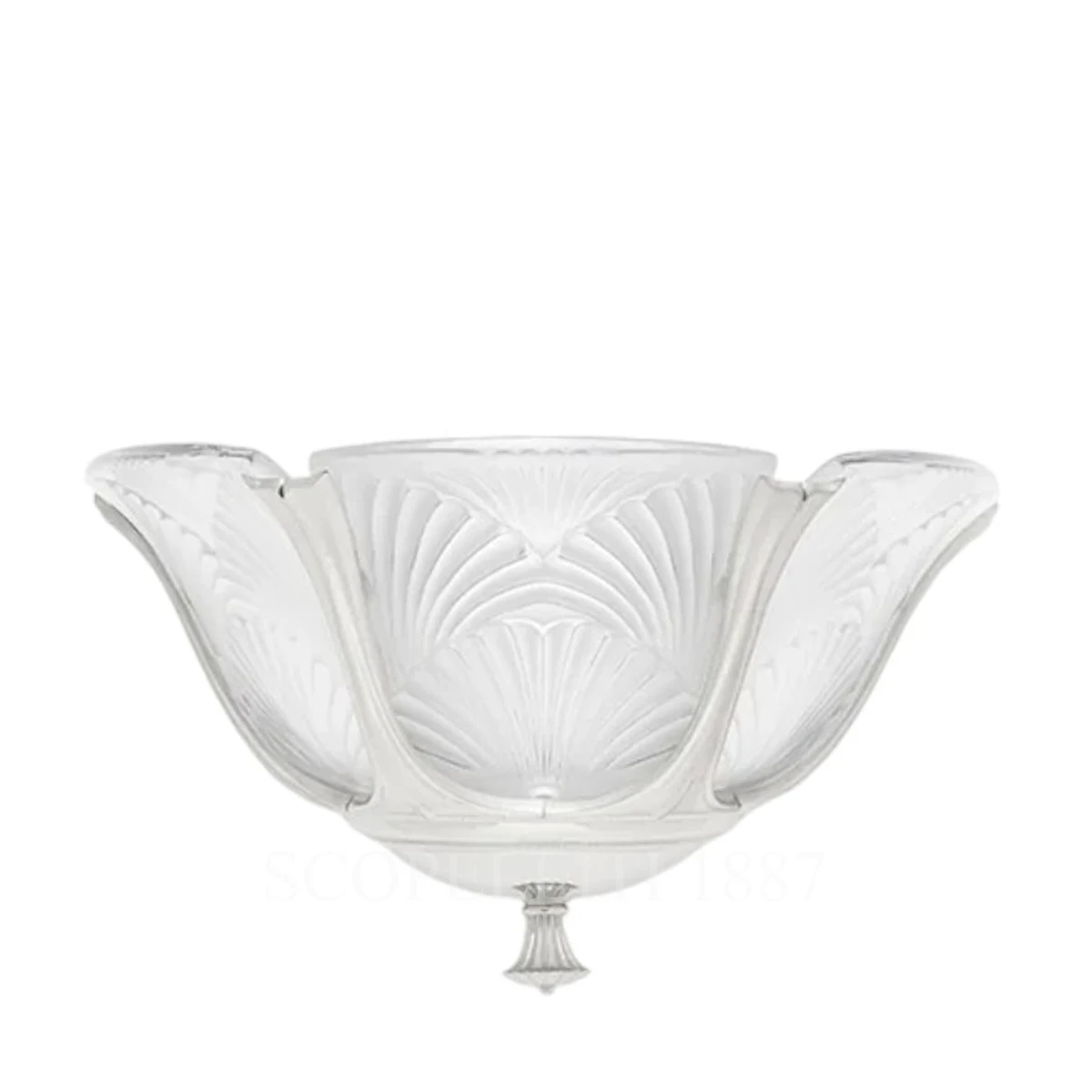 lalique ginkgo medium wall sconce