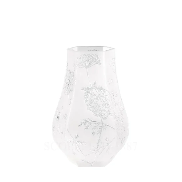 lalique ombelles vase clear crystal