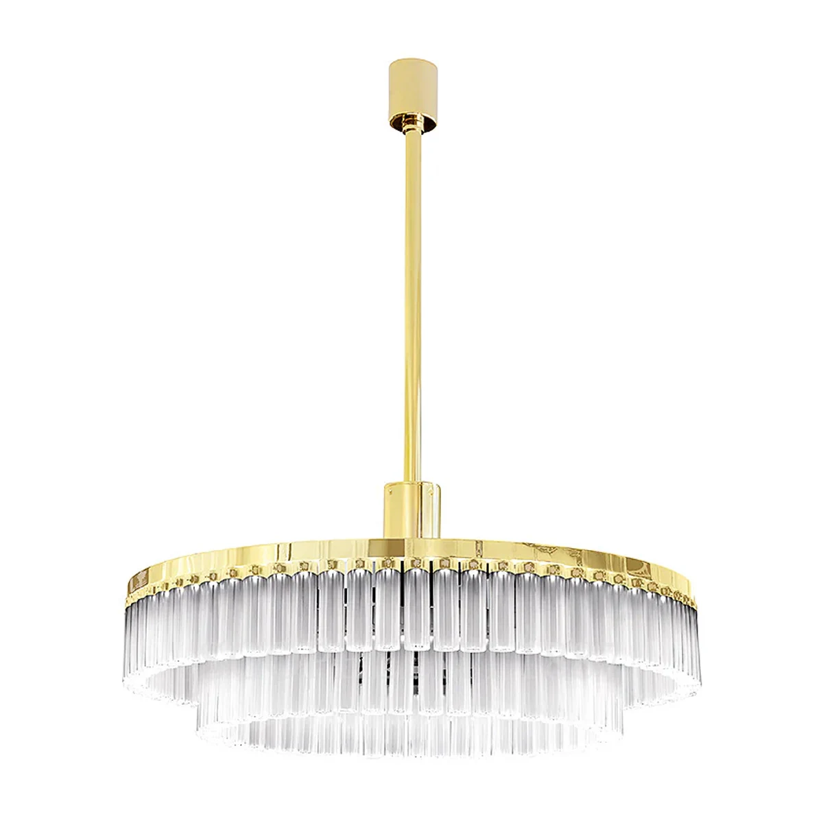 lalique orgue gilded chandelier