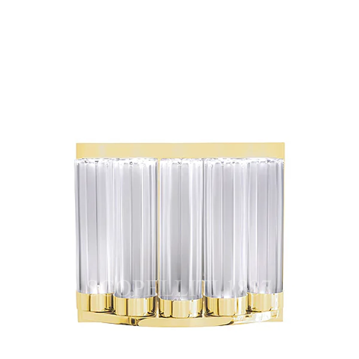lalique orgue large wall sconce gilded
