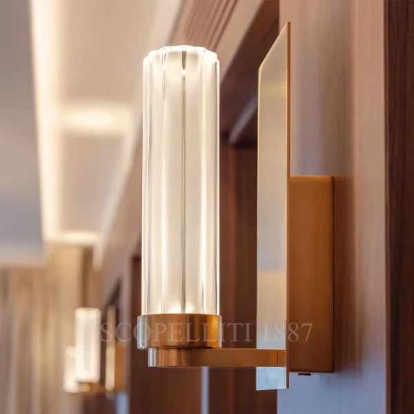 lalique orgue wall sconce small gilded