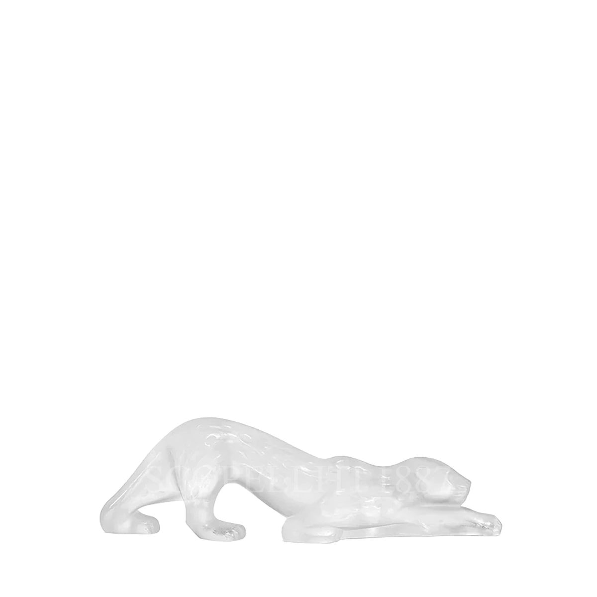 lalique zeila panther sculpture clear small