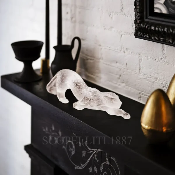 lalique panther sculpture clear large