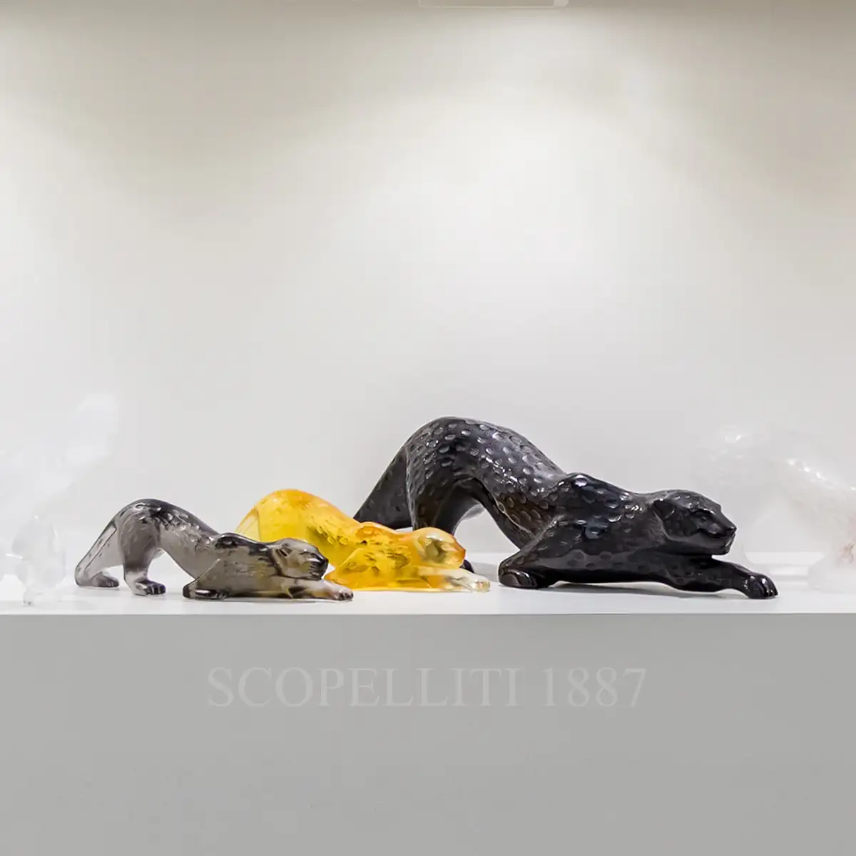 lalique zeila panther sculptures