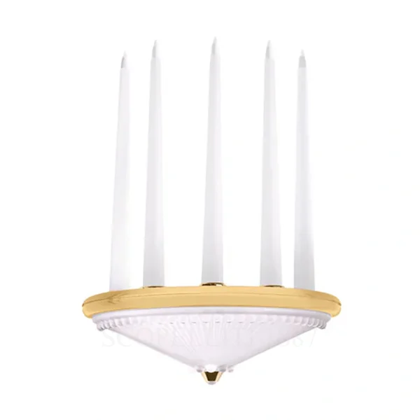 lalique perles wall sconce gilded 5 elements